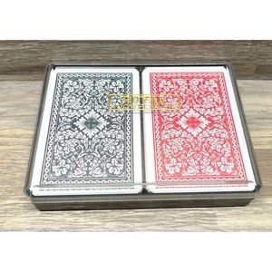 Vintage Royal Playing Cards Set of 2 Complete Decks with Plastic Case